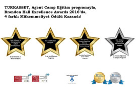 Varlık Yönetim Sektöründe bir ilki daha gerçekleştiren TURKASSET, Agent Camp Eğitim programıyla, Brandon Hall Excellence Awards 2016’da, 4 farklı Mükemmeliyet Ödülü Kazandı! 