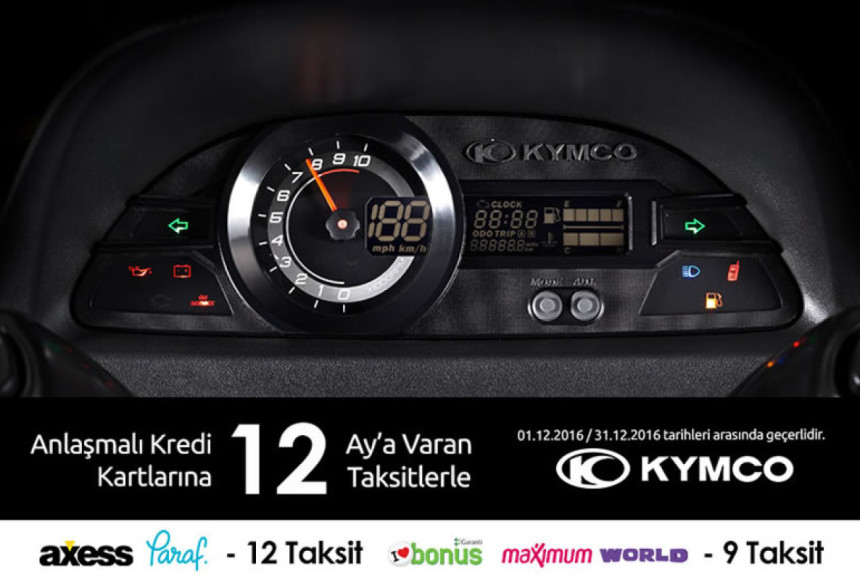 Kymco’lar Aralık boyunca kampanyalı