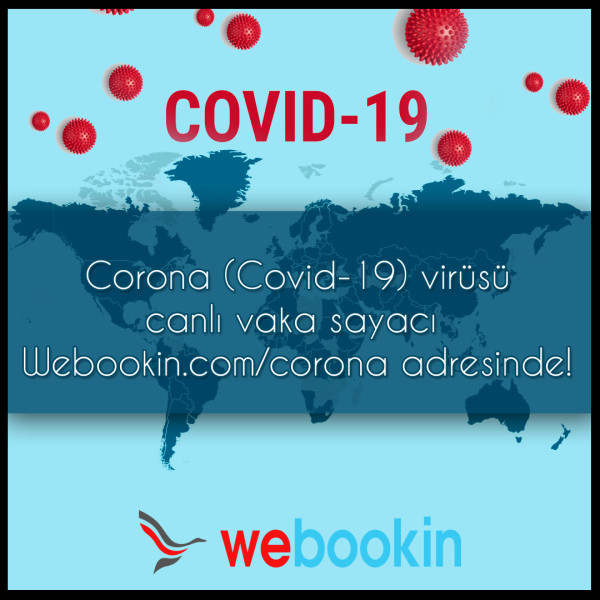 Webookin - Corona Virüsü Canlı Vaka Sayacı