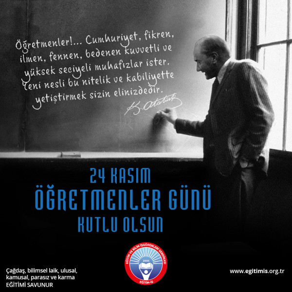 24 Kasım Öğretmenler Günü Afişi