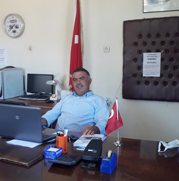 Çetince görevden ayrılan 5. muhtar Mehmet Ali Almacı
