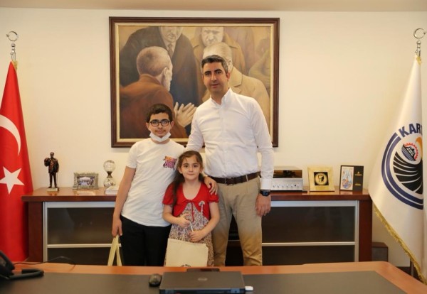 LGS birincisinden Başkan Gökhan Yüksel’e ziyaret