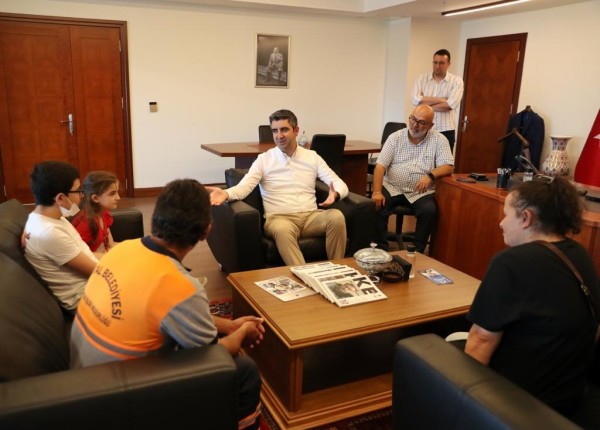 LGS birincisinden Başkan Gökhan Yüksel’e ziyaret