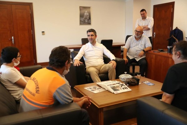 LGS birincisinden Başkan Gökhan Yüksel’e ziyaret