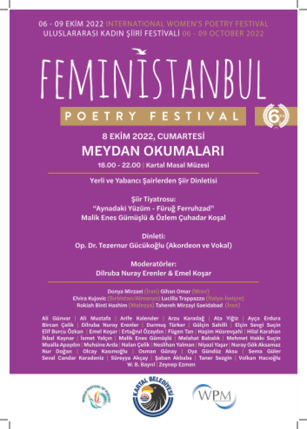 Kartal, 6. Uluslararası Kadın Şiiri Festivali FeminİSTANBUL’a ev sahipliği yapacak