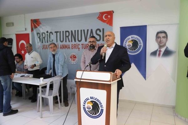 11. Atatürk’ü Anma Briç Turnuvası Kartal’da Gerçekleştirildi