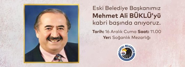 Mehmet Ali Büklü, Vefatının 27. Yılında Kabri Başında Anılacak
