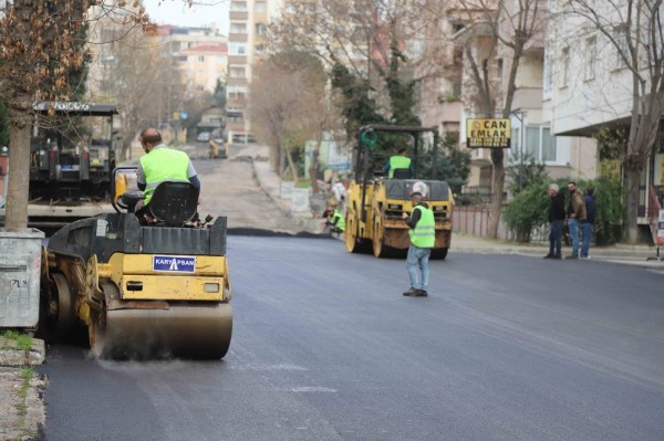 Petrol İş Mahallesi’nde 1250 Ton Asfalt Serimi Yapıldı