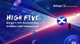BingX 5. Kuruluş Yıl Dönümünü 10 milyon USDT’lik ödül havuzuyla kutluyor